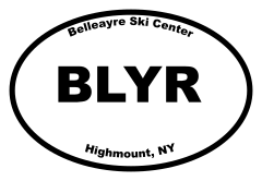 Belleayre Ski Center Oval Sticker