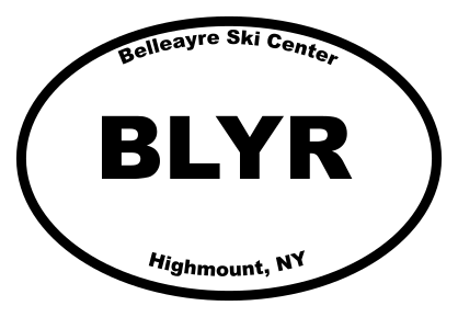 Belleayre Ski Center Oval Sticker