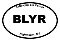 Belleayre Ski Center Oval Sticker