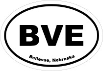 Bellevue, Nebraska Oval Stickers