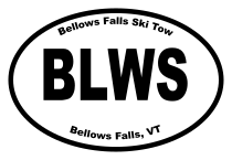 Bellows Falls Ski Tow Oval Sticker