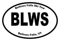 Bellows Falls Ski Tow Oval Sticker