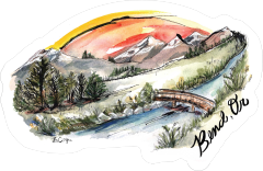 Bend OR Painted Skyline Sticker