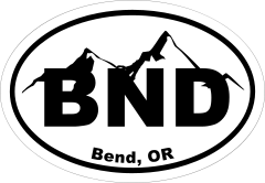 Bend Oregon Cities Oval Sticker