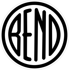 Bend Oregon City Circle Sticker