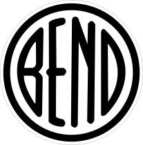 Bend Oregon City Circle Sticker