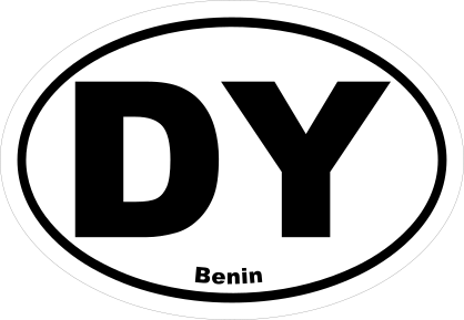 Benin Dy Oval Sticker