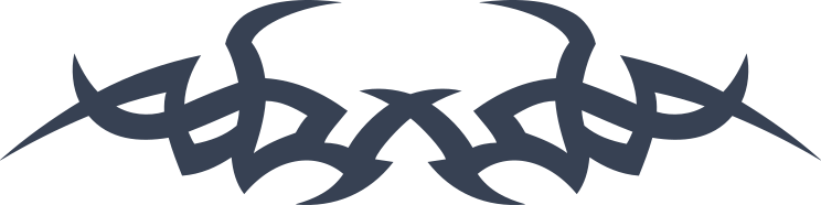 Bent Gothic Border Sticker