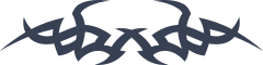 Bent Gothic Border Sticker