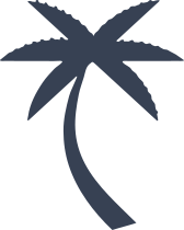 Bent Palm Tree Sticker