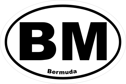 Bermuda Bm Oval Sticker