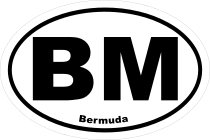 Bermuda Bm Oval Sticker