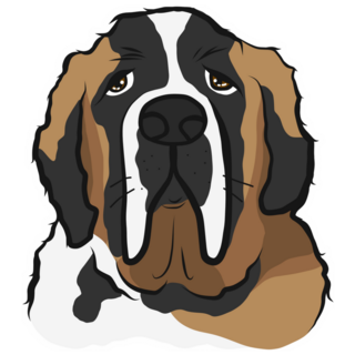 Bernard Cute Face Sticker