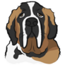 Bernard Cute Face Sticker