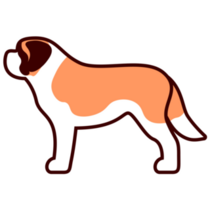 Bernard Dog Icon Sticker