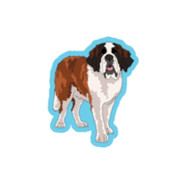 Bernard Front View Sticker