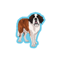 Bernard Front View Sticker