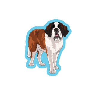 Bernard Front View Sticker