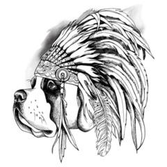 Bernard Headdress Sticker