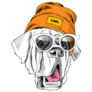 Bernard In Beanie Sticker