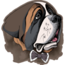 Bernard In Tie Sticker