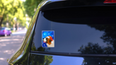 Bernard Night Sky Sticker on a Rear Car Window (New) example