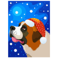 Bernard Night Sky Sticker