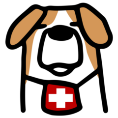 Bernard Simple Icon Sticker