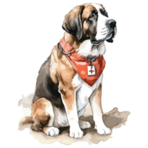 Bernard Swiss Dog Sticker