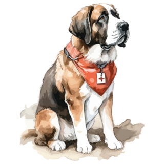 Bernard Swiss Dog Sticker