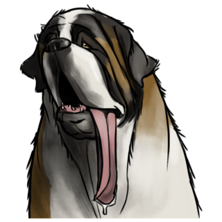 Bernard Tongue Sticker
