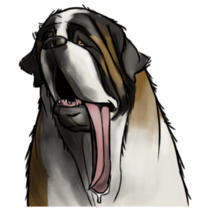 Bernard Tongue Sticker