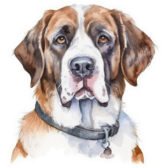 Bernard Watercolor Sticker