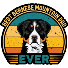 Bernese Mountain Dad Sticker