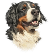 Bernese Mountain Smile Sticker