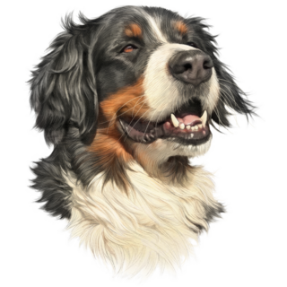 Bernese Mountain Smile Sticker