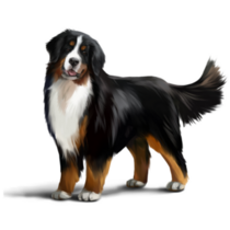 Bernese Mountain Strong Sticker