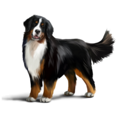 Bernese Mountain Strong Sticker