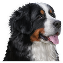 Bernese Tongue Out Sticker