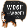 Bernese Woof Sticker