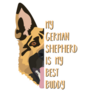 Best Buddy German Shepherd Sticker