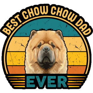 Best Chow Chow Dad Sticker