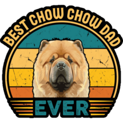 Best Chow Chow Dad Sticker