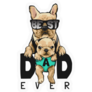 Best Dad Ever Frenchie Sticker 