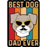Best Dog Dad Ever Cool Sticker