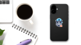 Best Dude Cool Bear Sticker on a Phone (New) example
