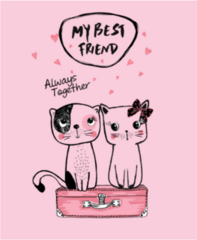 Best Friend Cats Sticker