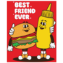 Best Friend Ever Burger & Mustard Sticker