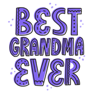 Best Grandma Ever In Purple Sticker