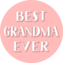 Best Grandma Ever Pink Sticker